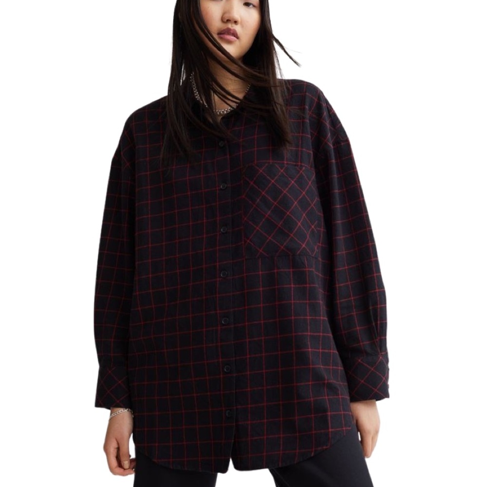 H&M Oversized Flannel Shirt